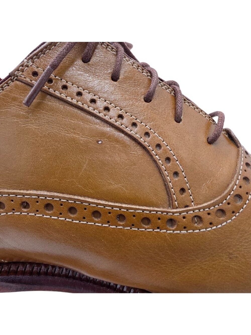 Vintage Alligator Mens 11M Taupe Brown David Eden Exotic Leather Dress Shoes - Picture 15 of 15